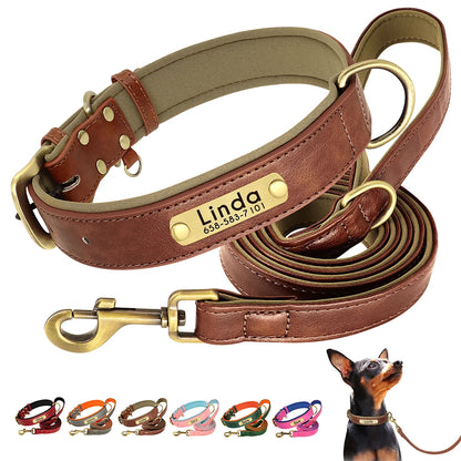Leather Collar Set